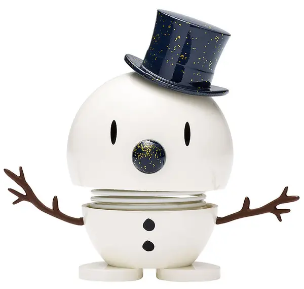Figurina - Hoptimist - Snowman - White-Blue | Hoptimist