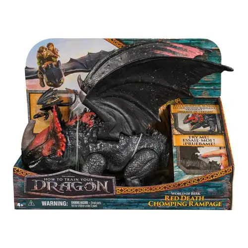 Figurina How to train your dragon - Dragonul Red Death (Rosu/Negru)