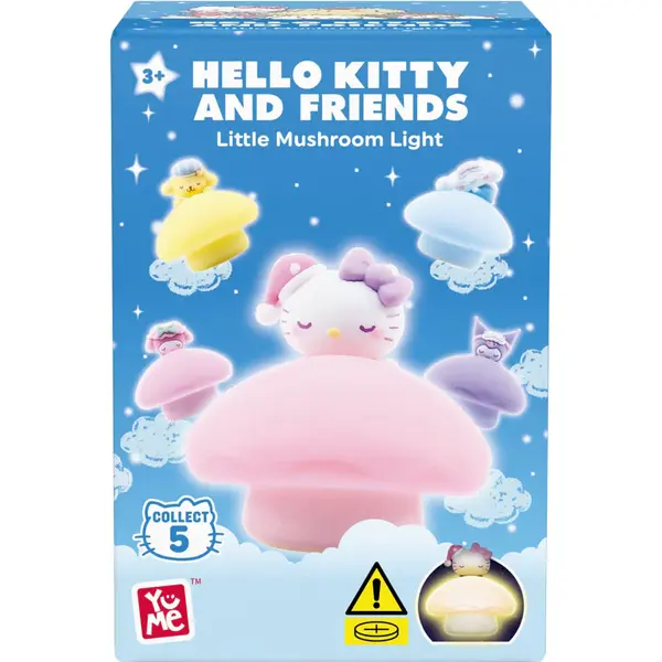 Figurina LED Yume Hello Kitty and Friends - Little Mushroom Light Series