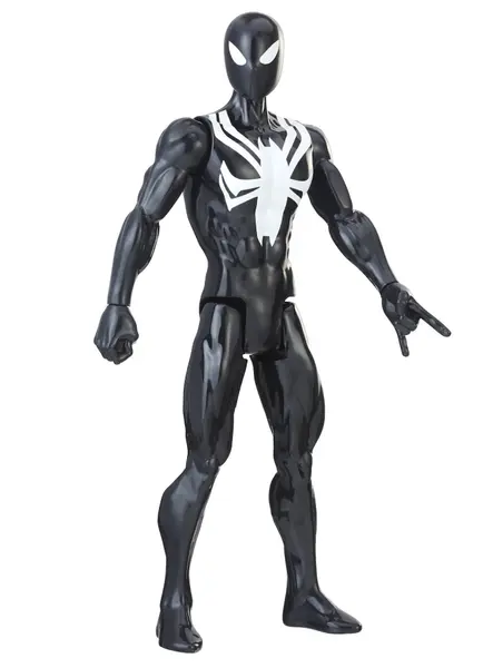 Figurina Marvel Spider-Man Blast Gear Titan Hero Series Black Suit Spider-Man (E8523)