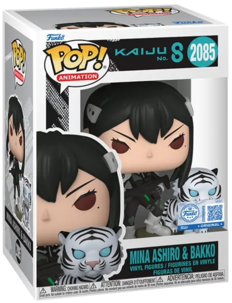 Figurina Mina Ashiro & Bakko - Kaiju No. 8 - Pop! Animation - Funko | Funko