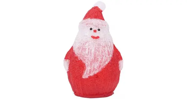 Figurina Mos Craciun cu LED, 28 m, acrilic, interior/exterior