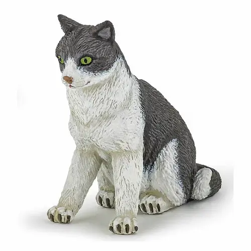 Figurina Papo - Caini si Pisici, Pisica Sezand