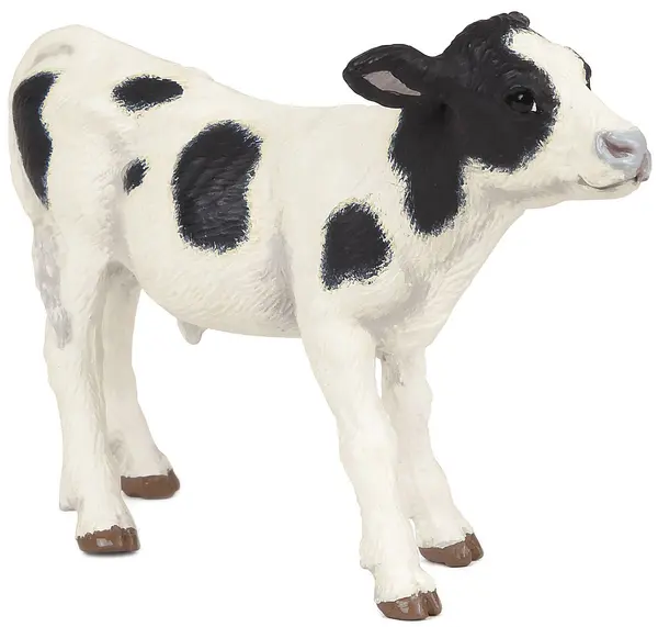 Figurina Papo Farmyard Friends – Vitel alb-negru