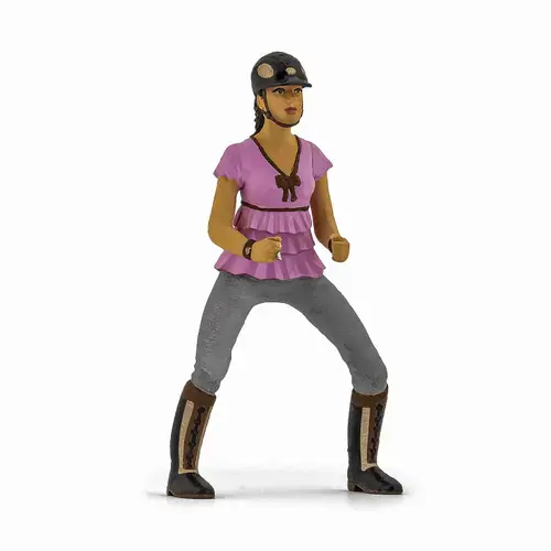Figurina Papo Horses, Foals and Ponies - Trendy Riding Girl (Multicolor)