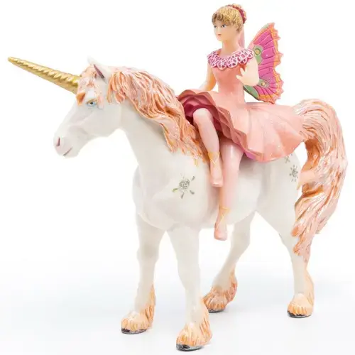Figurina Papo - Personaje de basm, Balerina elf si unicorn