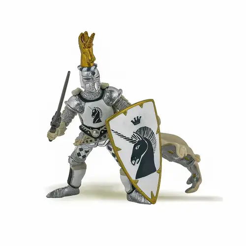 Figurina Papo - Personaje medievale, Cavalerul unicorn