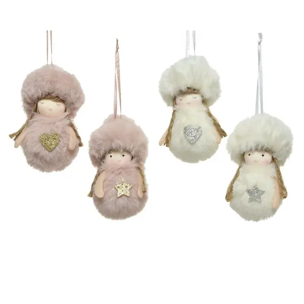 Figurina - Polyester Gaux Fur - Star, Heart - mai multe culori | Kaemingk