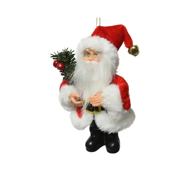 Figurina - Santa Polyester Green Branch - Red | Kaemingk