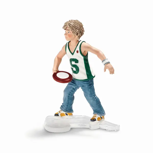Figurina Schleich Farm Life - Baiat cu frisbee