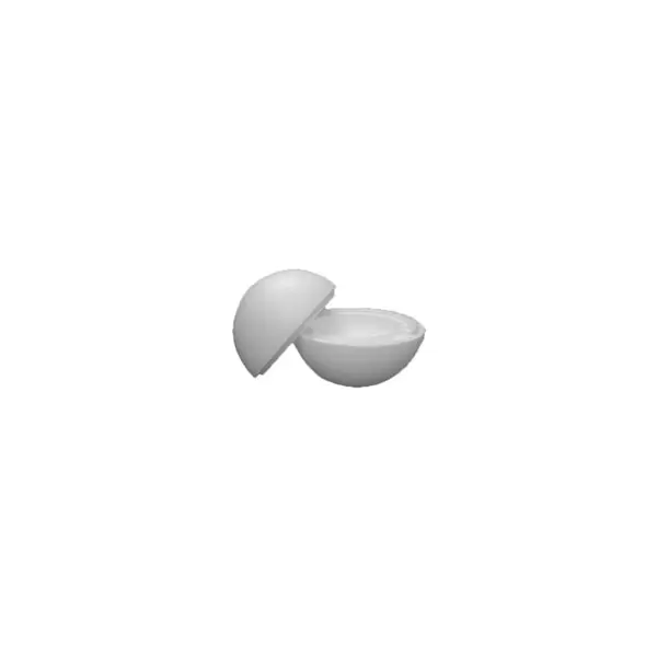 Figurina sfera din 2 parti pentru activitati crafts,polistiren,o 16 cm
