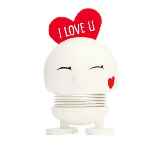 Figurina - Small - Bimble Love - White | Hoptimist