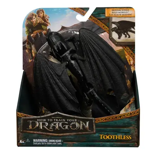 Figurina Spin Master How To Train Your Dragon - Dragon Toothless cu aripi mobile