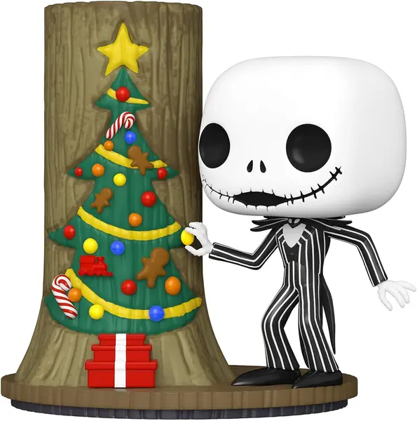Figurina - The Nightmare Before Christmas 30th - Jack Skellington with Christmas Door | Funko