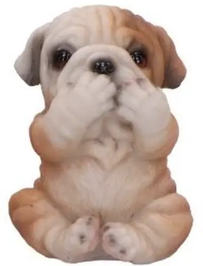 Figurina - Three Wise Bulldogs - Speak No Evil | Nemesis Now