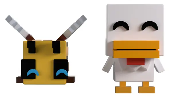 Figurină Youtooz Games: Minecraft - Bee and Chicken (Monitor Buddiez) #17