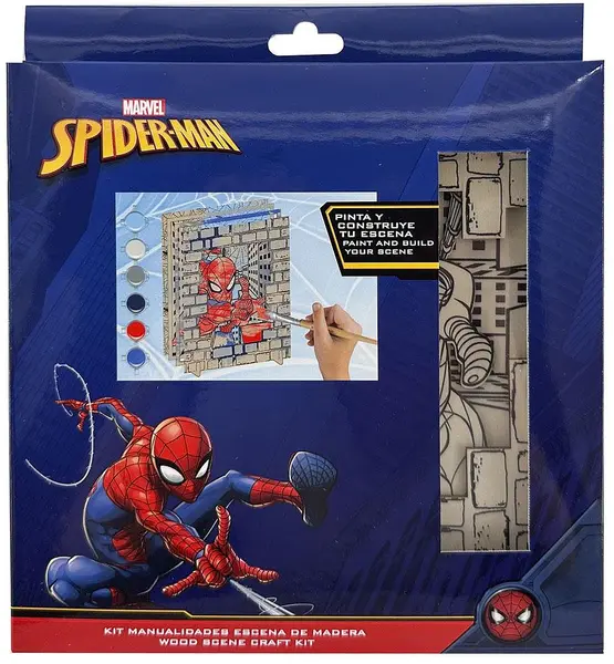 Figurine din lemn pentru colorat Cerda Spider-Man