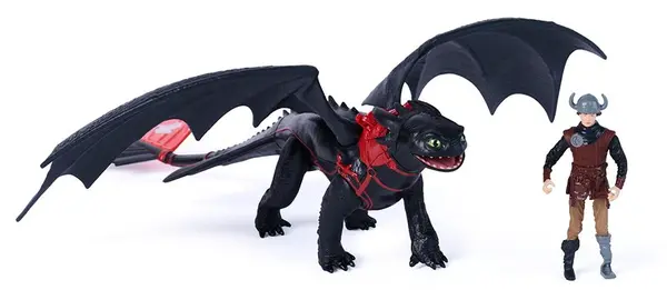 Figurine DreamWorks Dragons - How to Train Your Dragon, Trial of Flame, Toothless and Hiccup