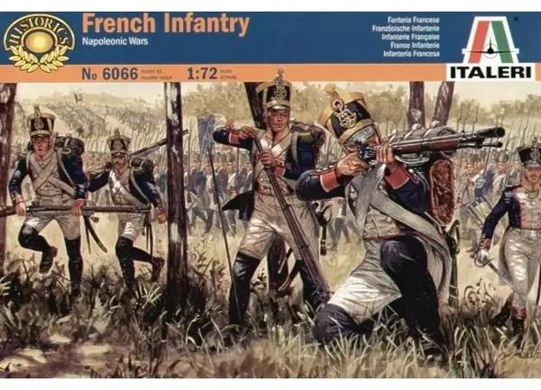 Figurine pentru hobby Italeri Militare: Soldați - Waterloo 200 Războaiele Napoleoniene: Infanterie Franceză, 48 de figurine