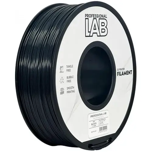 Filament 3D Proffesional Lab, Diamentru 1.75mm, Greutate: 1KG, Culoare: Negru, Material: ASA, Temperatura: 220-250c