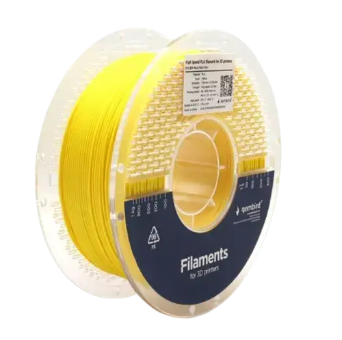 Filament Gembird 3DP-PLA1.75HY-01-Y, PLA, 1.75mm, 1kg (Galben)