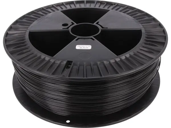 Filament: PET-G 1,75mm neagră 220-250°C 2kg ±0,05mm