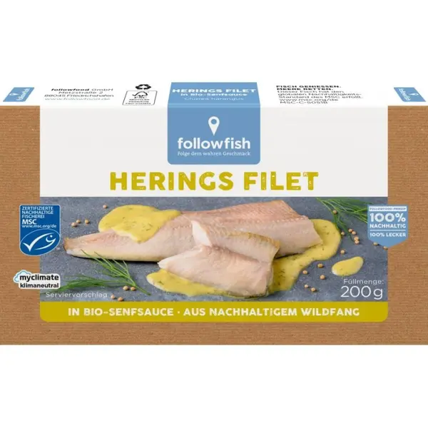 File de hering in sos de mustar - 200 g