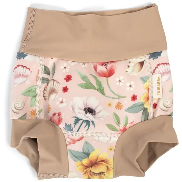 FILIBABBA Baby Swim Pants Ocean Blossom scutece lavabile tip slip de înot 1-2 years 1 buc