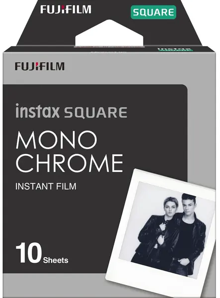 Film foto Fujifilm instax - SQ Film Monochrome, 10 bucăți