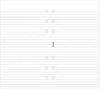 Filofax Personal white ruled notepaper refill, Paperback/***