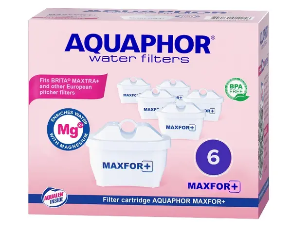 Filtre pentru apă Aquaphor - MAXFOR+ Mg, 6 buc