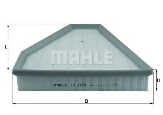 Filtru aer MAHLE ORIGINAL LX 1478