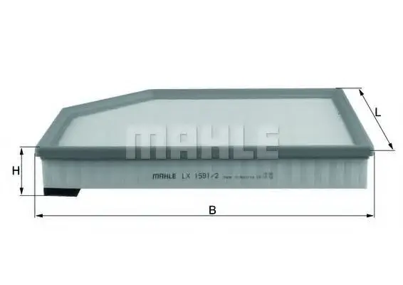 Filtru aer MAHLE ORIGINAL LX 1591 2