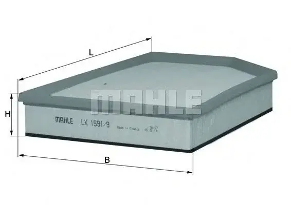 Filtru aer MAHLE ORIGINAL LX 1591 9