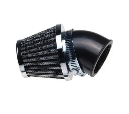 Filtru aer sport conic, d.35 mm, cot 45 , cromat