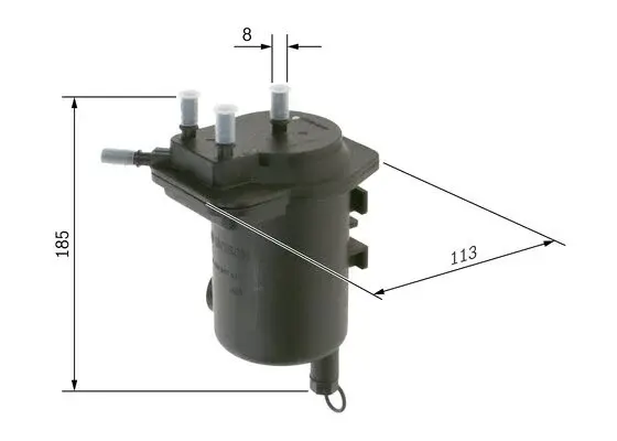 Filtru combustibil BOSCH 0 450 907 011