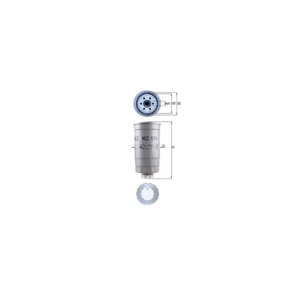 Filtru combustibil MAHLE KC 179