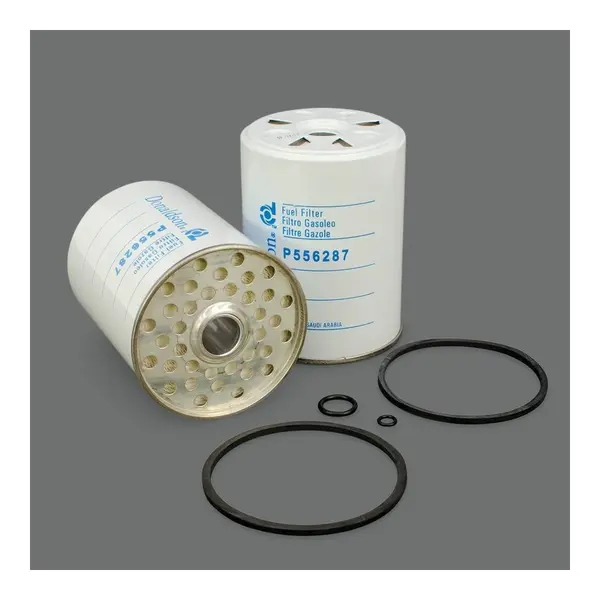 Filtru Combustibil P556287, Lungime 112 mm, Diam. Ext. 84 mm, Diam. Int. 19 mm, Finetea 14 µ, Donaldson