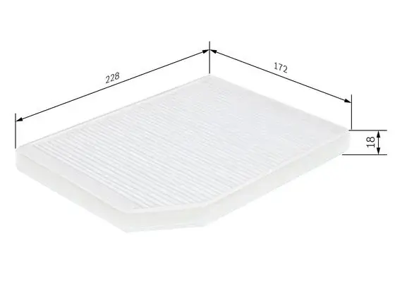 Filtru habitaclu BOSCH 1 987 432 027