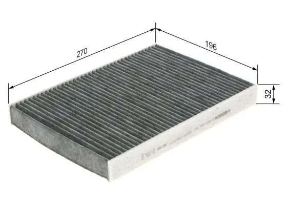 Filtru habitaclu C.A. BOSCH 1 987 432 311