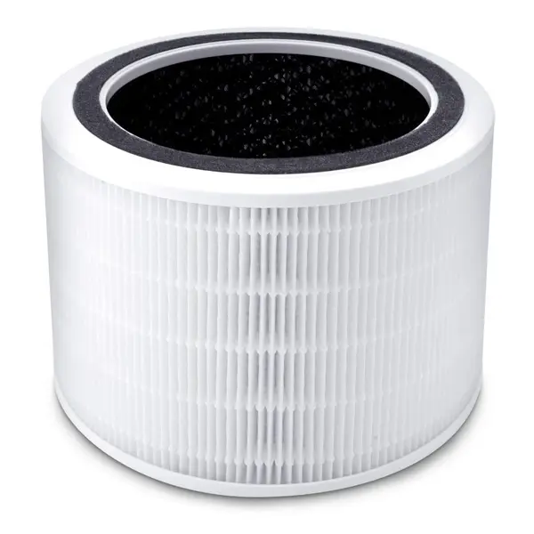 filtru purificator de aer levoit core 200s, 3 in 1, pre filtru, filtru hepa, filtru de carbon activ , alb