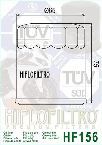 Filtru Ulei HF156 Hiflofiltro KTM 583.38.045.000 , 583.38.045.100 , 583.38.045.101