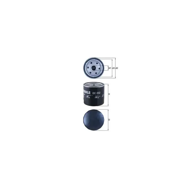 Filtru ulei MAHLE OC 232