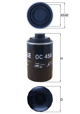 Filtru ulei MAHLE OC 456