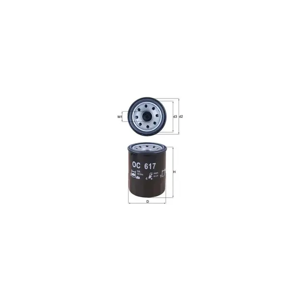 Filtru ulei MAHLE OC 617