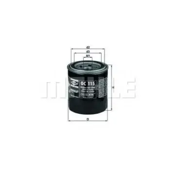 Filtru ulei MAHLE ORIGINAL OC 115