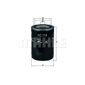Filtru ulei MAHLE ORIGINAL OC 118