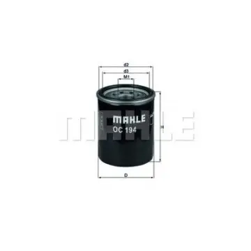 Filtru ulei MAHLE ORIGINAL OC 194
