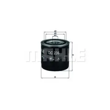 Filtru ulei MAHLE ORIGINAL OC 236