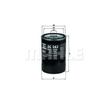 Filtru ulei MAHLE ORIGINAL OC 243